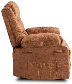 Modern Relaxfotel Vintage Rozsdabarna Bársony Kárpittal. ARTURO