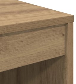vidaXL Íróasztal Művészi tölgy Mérnöki fa 60 x 50 x 76 cm Íróasztal