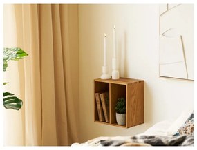 Natúr színű többszintes tölgyfa fali polc 18 cm Townsville – House Nordic