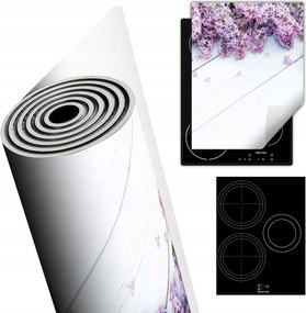 Tűzhelyvédő Szőnyeg Asztallap Dekoráció 40x52 fehér fa