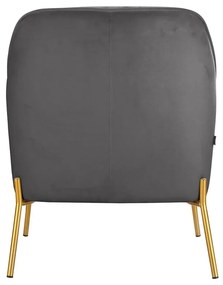 Szürke bársony fotel Runa – Støraa