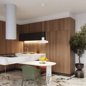 Sollux SL.1702 - Csillár zsinóron BILO 1xE27/15W/230V átm. 35 cm fehér