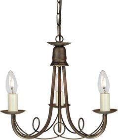 Elstead Lighting MINSTER MN3-BLK-GOLD Csillár 3x60W/E14