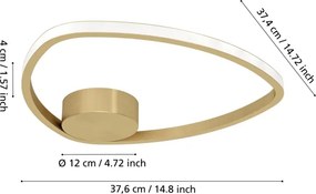 Eglo 902149 - LED mennyezeti lámpa MOSCHELLA LED/9,7W/230V arany