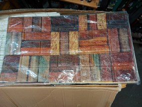 10 darab Öntapadós 3D Tégla Hatású Dekor Falmatrica, Tapéta Rusztikus Tégla Mintával 70x77x0,6 Cm