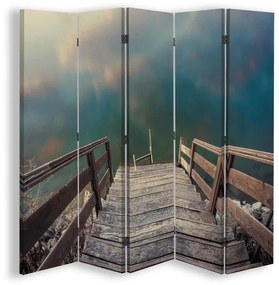 Gario Paraván Lépcso a tóhoz Méret: 180 x 170 cm, Kivitelezés: Forgó paraván 360°