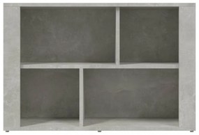 betonszürke szerelt fa tálalószekrény 80x30x54 cm