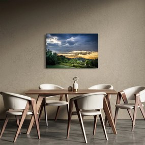 Tájkép sugarakkal (90x60 cm)