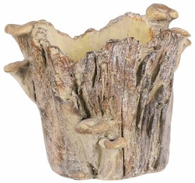 Beton burkolat - tusk with mushrooms, 19 x 17 x 16cm