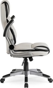 Forgószék fehér színben, műbőr kárpittal. LIVERPOOL