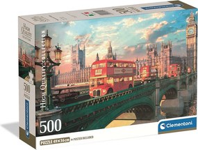 London Westminster Bridge 500 db-os Compact puzzle Clementoni