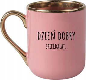 Bögre Elegáns Rózsaszín Arany Rant Vicces Ajándék Jó Reggelt