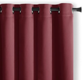 Borvörös sötétítő függöny 140x245 cm Eyelets – Restilo