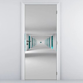 Fotótapéta ajtóra - Türkisz ég az alagút végén (95x205cm)