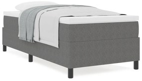 Box Spring Ágy Matraccal Világosszürke 80x200 cm Kordbársony