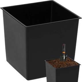 Virágcserép Betét négyzet alakú univerzális Virágcserép juka speciális 25x25x24 cm