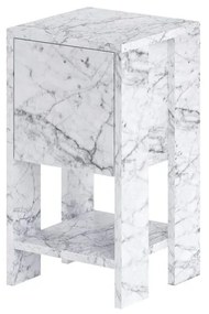 Éjjeliszekrény Ema - Carrara Marble