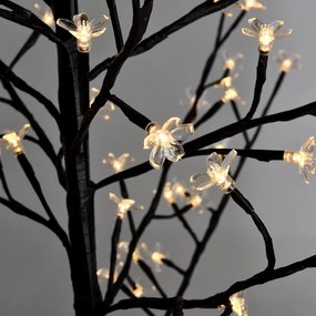 Világító fa – cseresznyevirág 180 cm, 200 fehér LED lámpával (meleg spektrum)