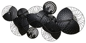 Fali Dekoráció Fekete És Ezüst Színben CESIUM Beliani