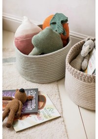 Kék-krémszínű mosható kézi szövésű pamut szőnyeg 90x130 cm Gastro Vintage Blue – Lorena Canals