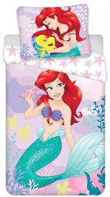 Disney Hercegnők Ariel Pink ágyneműhuzat 140×200cm, 70×90 cm