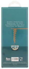 Natúr színű fa evőpálcika szett 5 db-os Beckoning Cats – Rex London