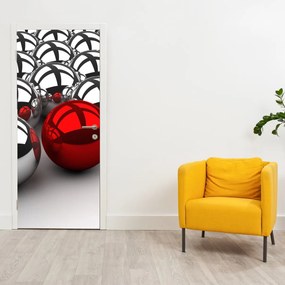 Fotótapéta ajtóra - Fényes golyók (95x205cm)