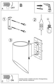 Fali lámpa PENNE 20 1xG9/40W/230V fehér