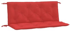 2 db piros oxford szövet kerti padpárna 120 x 50 x 7 cm