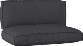vidaXL Raklap párna készlet 2 pcs Fekete Oxford Szövet
