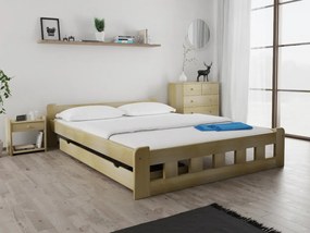 Naomi magasított ágy 140x200 cm, fenyőfa Ágyrács: Ágyrács nélkül, Matrac: Somnia 17 cm matrac