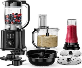 Klarstein Verosteel konyhai robotgép turmixgéppel | dagasztás, habverés, facsarás | 1200 W | 2 l /1,75 l