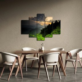 Kép - zöld hegyvidéki táj (150x105 cm)