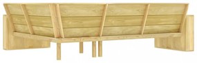 impregnált fenyőfa kerti sarokpad 239 cm