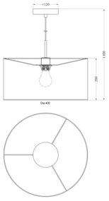 Globo 15185H - Csillár PACO 1xE27/60W/230V