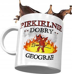 Bögre Geográfusnak Pokolian Jó Geográfus Nyomtatott Fotóval