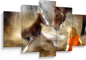 Kép - Üdvözöljük a világban, csikó (150x105 cm)