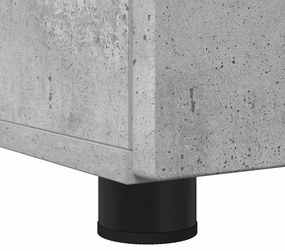 Fürdőszoba Székény ajtóval Beton szürke 60 x 35 x 80 cm Faanyag
