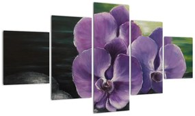Modern kép - virágok  (125x70cm)