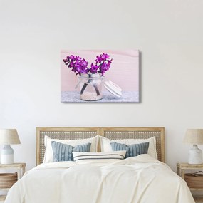 Lila virágok képe (90x60 cm)
