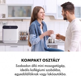 Klarstein Oceana, mosogatógép, 860 W, F energiahatékonysági osztály, szabadon álló, beépítés nélkül, fehér