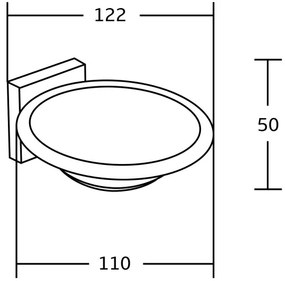 Mexen tartozékok, szappantartó, króm, 7050939-00