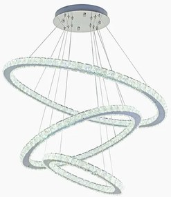 LED állítható fényerejű csillár kábellel LED/210W/230V 3000-6500K ezüst + DO