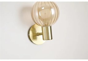 Searchlight 30506GO - Fali lámpatest LUMINSPHERE 1xG9/7W/230V, sárgaréz