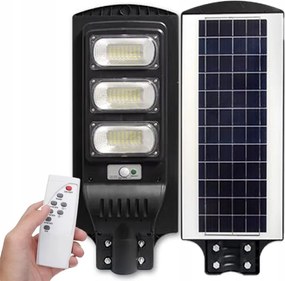 Erős Napelemes Utcai Lámpa Led Kerti Lámpa Mozgásérzékelő 150W Távirányító