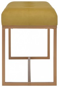 mustársárga bársonypad 80 cm
