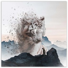 Gario Vászonkép A fehér tigris felbomlása - Zehem Chong Méret: 60 x 60 cm