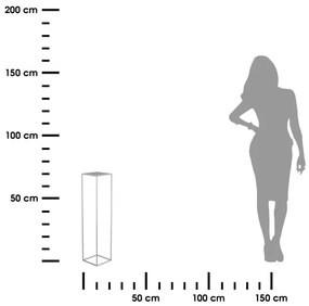 Virágállvány 70x24 cm szürke