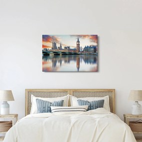 Kép - a Parlament londoni házai (90x60 cm)
