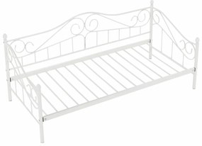 Egyszemélyes ágy 90 cm Danina (fehér) (ágyráccsal). 1016020